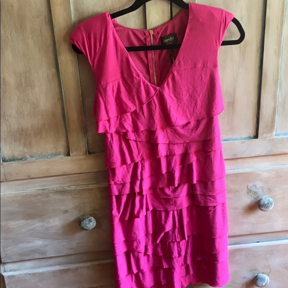 Fun and flirty pink layered dress